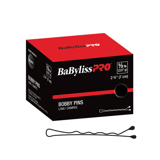 Black BaBylissPRO  (34939) 2 Crimped Bobby Pin   Black   1lb