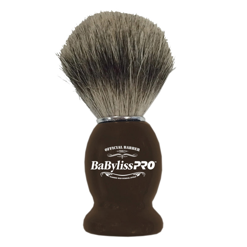 White Smoke BaBylissPRO  Shaving Brush Boar Soft Bristle 100% Badger