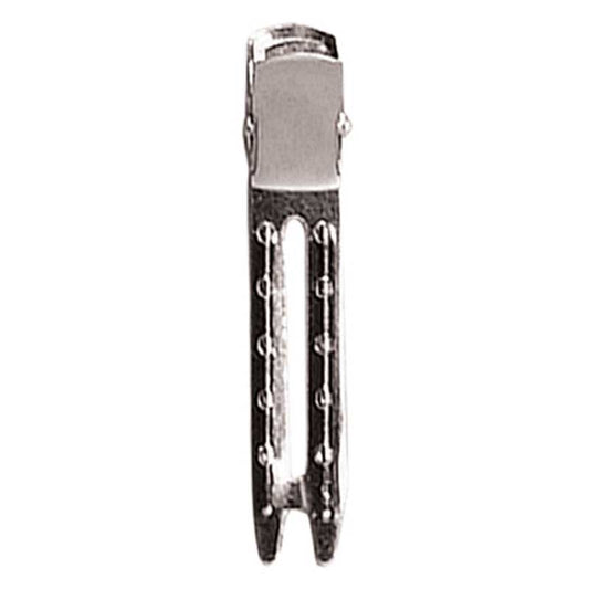 White Smoke BaBylissPRO  Double Prong Prem Metal Curl Clips  100/box