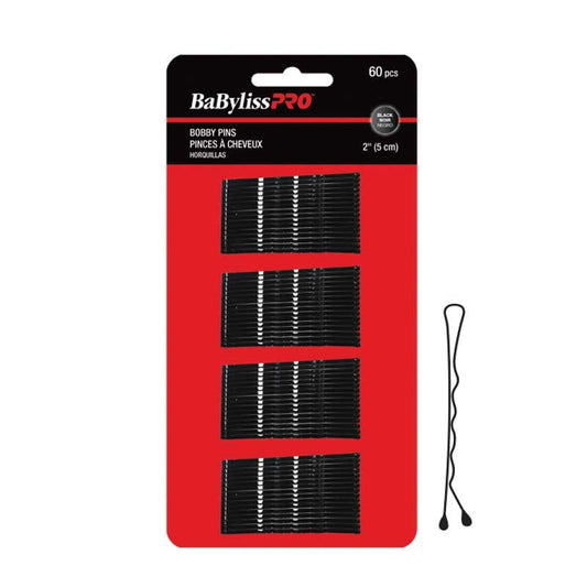 White Smoke BaBylissPRO  (34990) 2 Crimped Bobby Pin  Brown  60/card