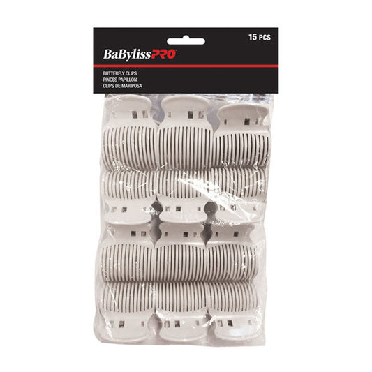 Dark Gray BaBylissPRO  Butterfly Clips (For Hot Rollers)  15/bag