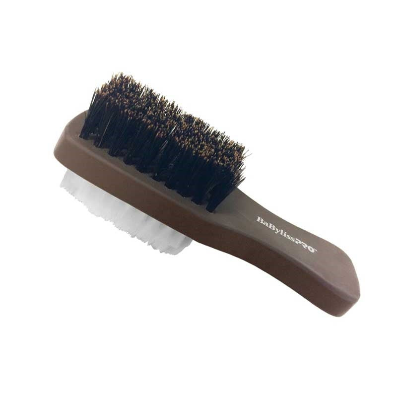 White Smoke BaBylissPRO  Mini Two Sided Clipper Cleaner Brush