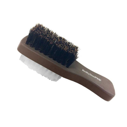 White Smoke BaBylissPRO  Mini Two Sided Clipper Cleaner Brush