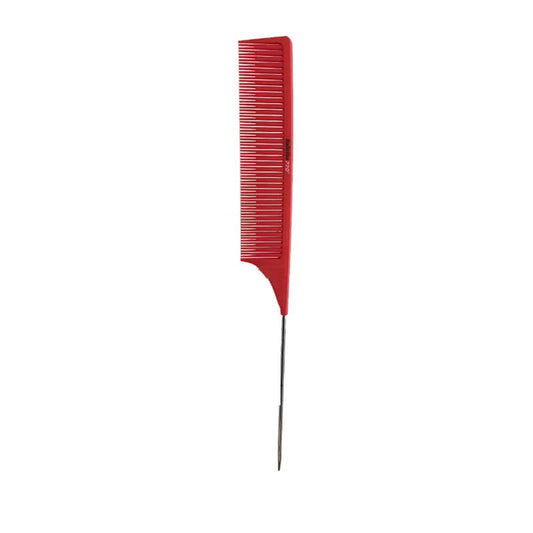 White Smoke BaBylissPRO  Color Comb with Plastic Pintail Red