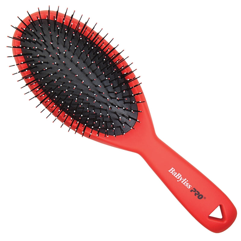 White Smoke BaBylissPRO  Double Bristles Detangling Brush  Oval  Large