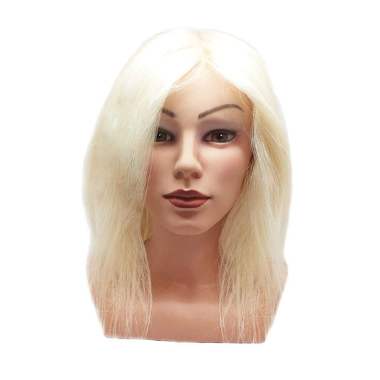 White Smoke BaBylissPRO  Goat Hair Mannequin Head