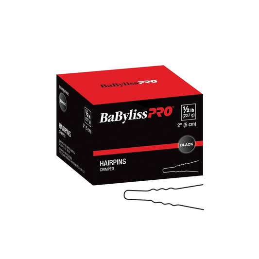 Black BaBylissPRO  2 Crimped Hair Pin  Black  1/2lb