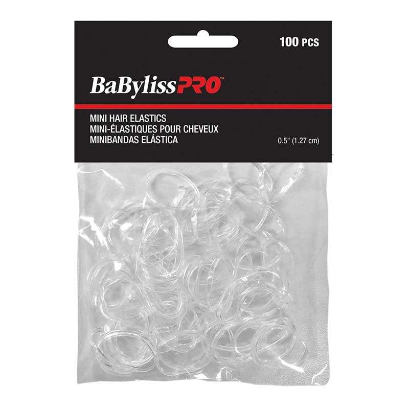 Gray BaBylissPRO  Mini Hair Elastics