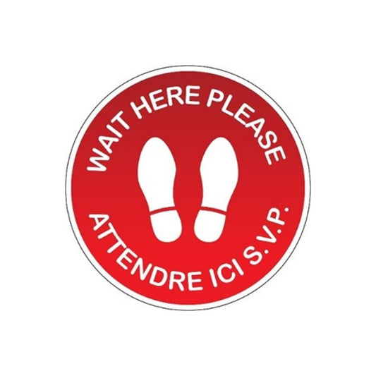 White Smoke BaBylissPRO  Floor Signage  Please Wait Here