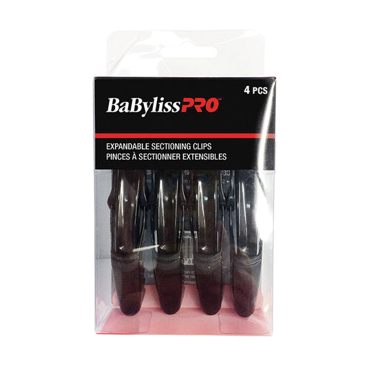 Black BaBylissPRO  Expandable Clip  4/pk