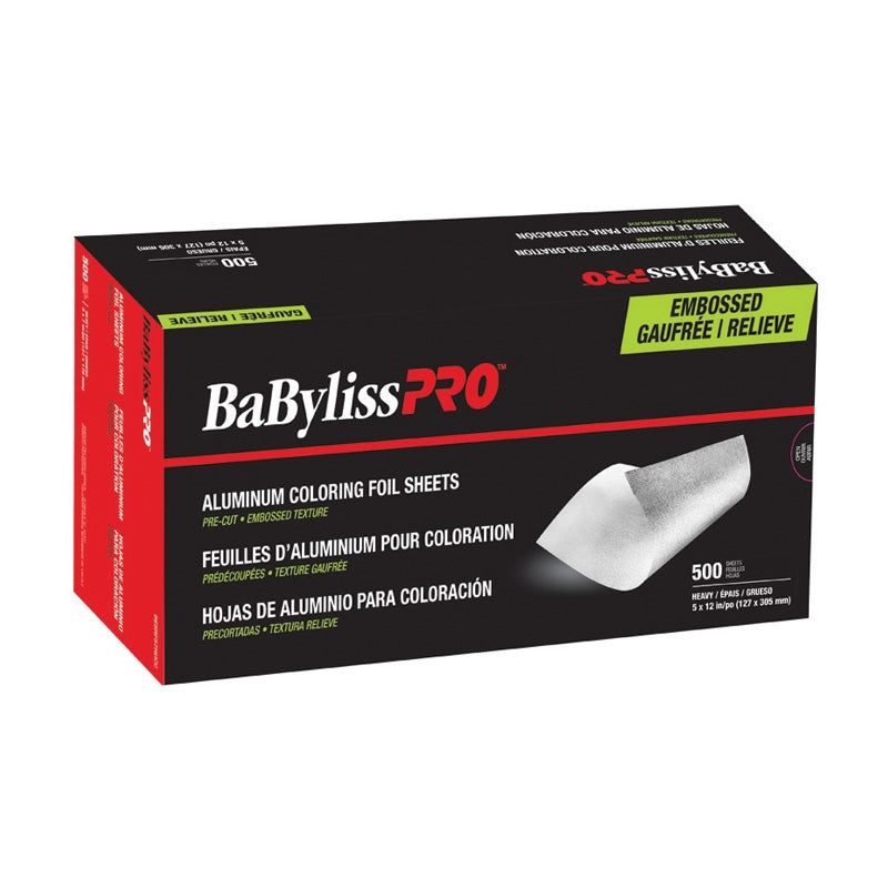 Black BaBylissPRO  (36618) Rough PreCut Foil  5x12  Heavy