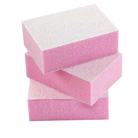 White Smoke Silkline  Mini Buffing Blocks  Pink  Bag of 50
