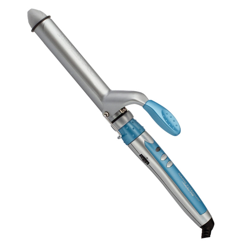 White Smoke BaBylissPRO  NanoTitanium Curling Iron  1.25in