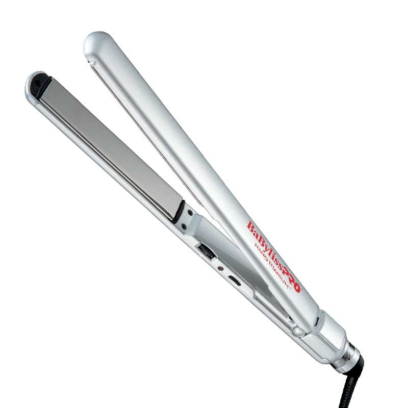 White Smoke BaBylissPRO  Brilliance NanoTitanium Flat Iron  1in