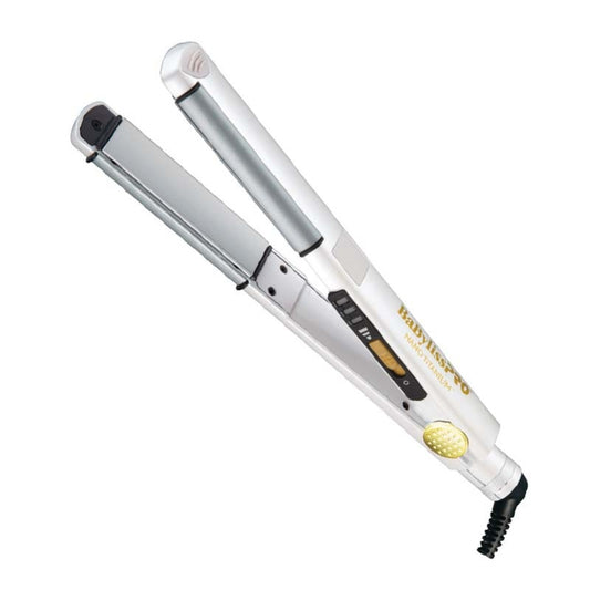 White Smoke BaBylissPRO  Royale Nano Titanium Ceramic Flat Iron  1in