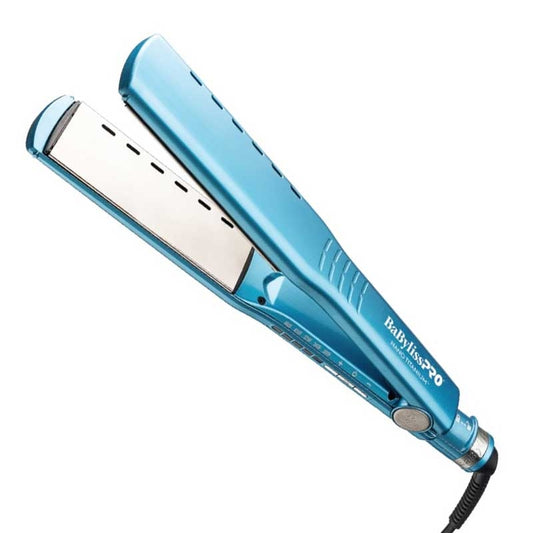 White Smoke BaBylissPRO  Nano Titanium Wet to Dry Flat Iron  1.5in
