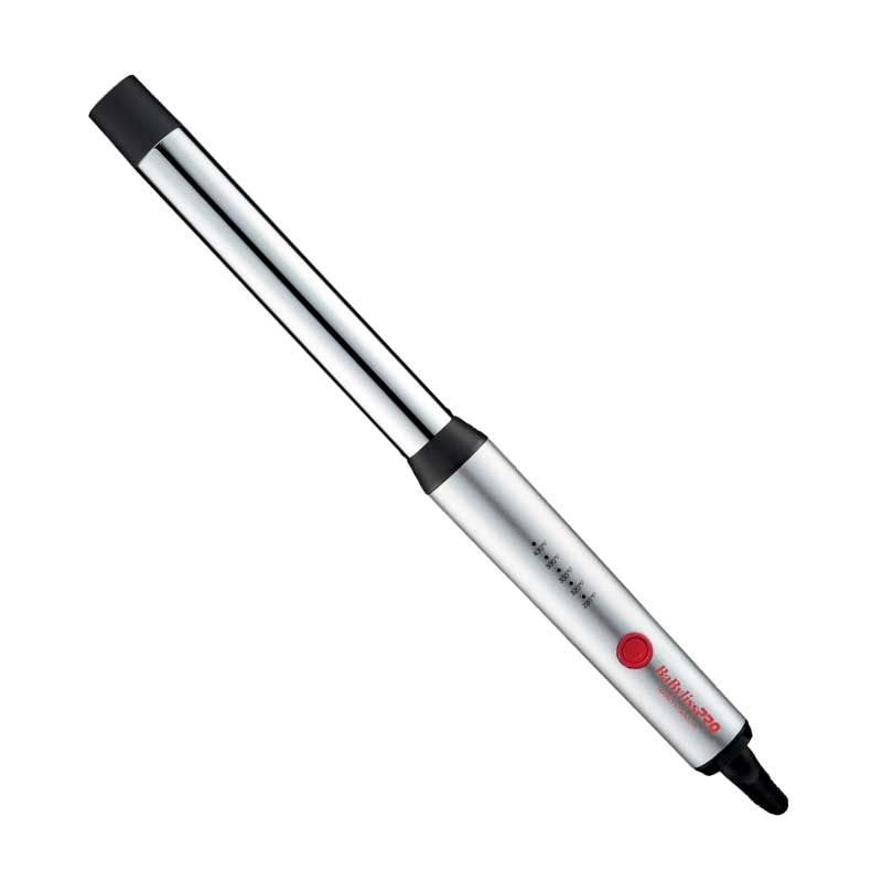 White Smoke BaBylissPRO  Brilliance NanoTitanium Curling Wand  1in