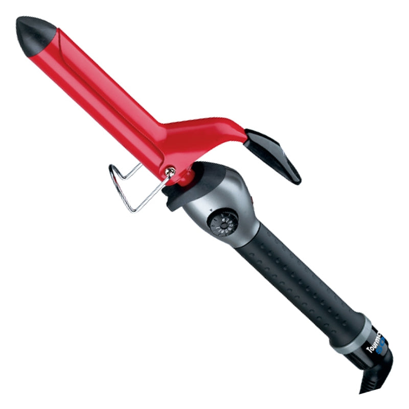 White Smoke BaBylissPRO  Tourmaline Spring Curling Iron  3/4in