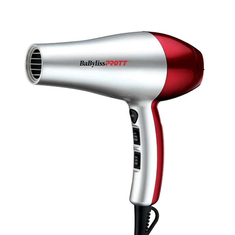 White Smoke BaBylissPRO  Brilliance Tourmaline & Ceramic Hairdryer
