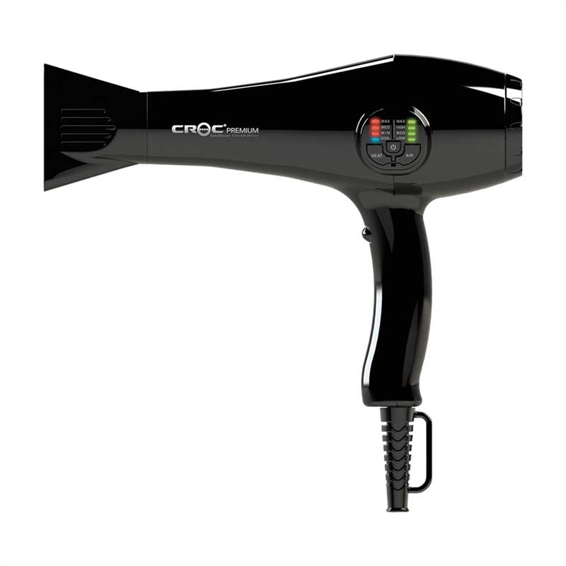 White Smoke Croc  Premium IC Motor Dryer  Black