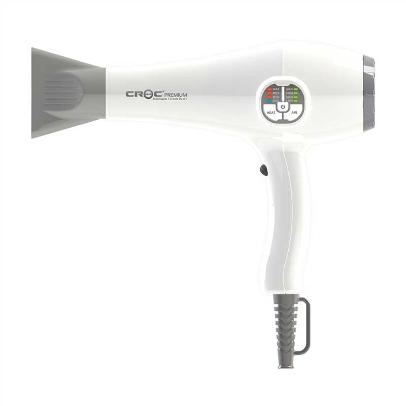 White Smoke Croc  Premium IC Motor Dryer  White