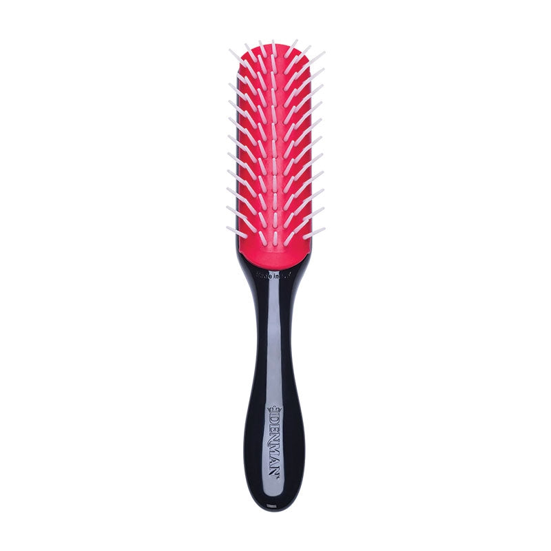 White Smoke Denman  Freeflow 7 Row Styler Brush