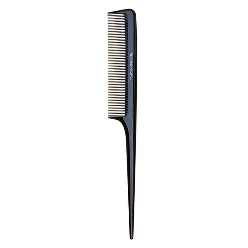 White Smoke Denman  Precision Tail Comb  Plastic