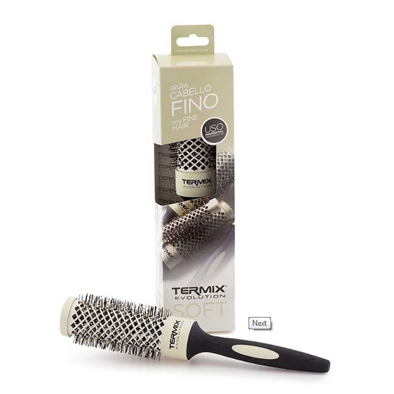White Smoke Termix  Evolution Round Brush Soft  17mm