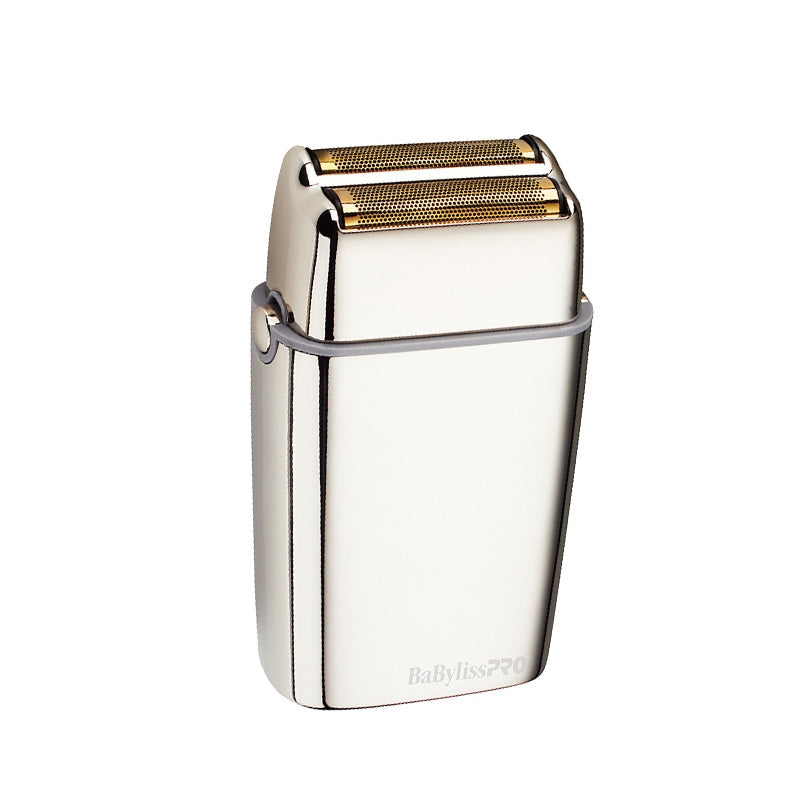White Smoke BaBylissPRO  FoilFX02 Cordless Silver Double Foil Shaver