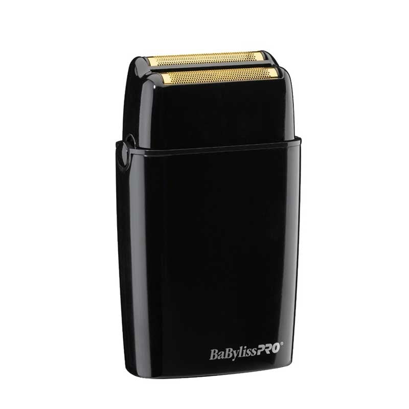 Black BaBylissPRO  Cordless Metal Double Foil Shaver Black