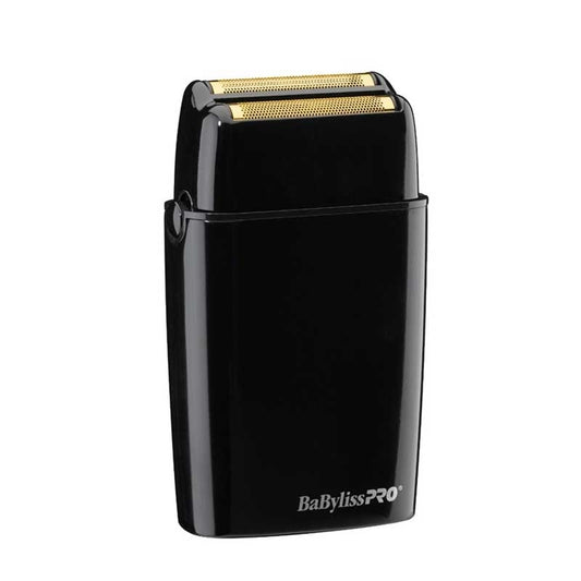 Black BaBylissPRO  Cordless Metal Double Foil Shaver Black