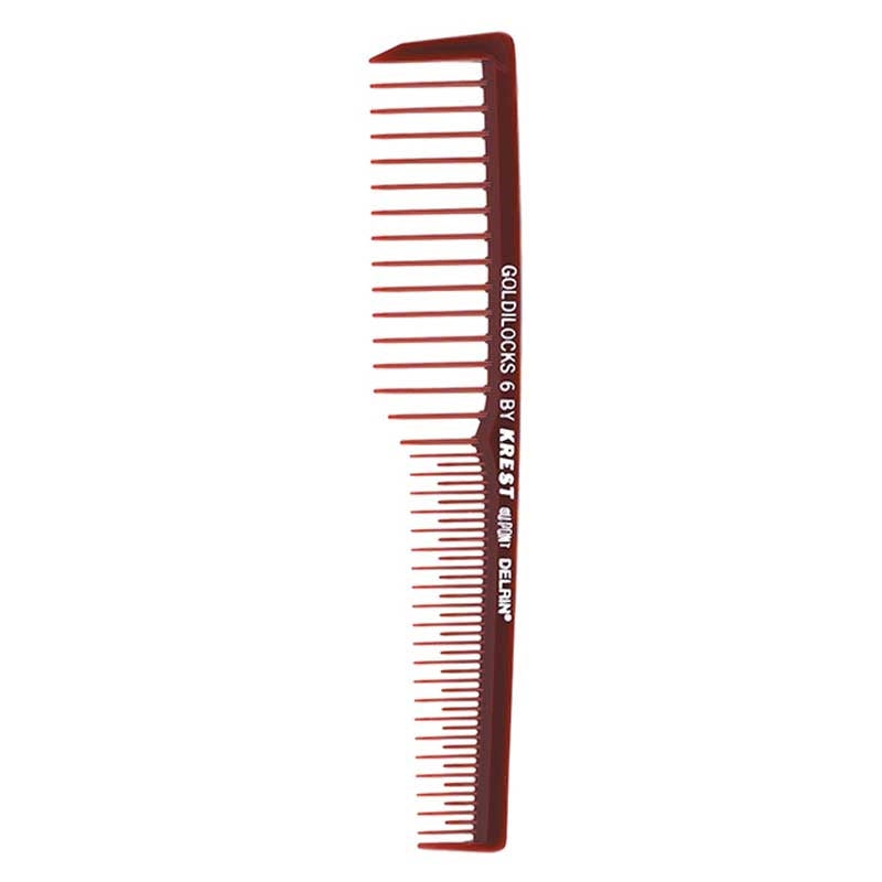 White Smoke Krest  Goldilocks Finishing Comb  Wide Teeth