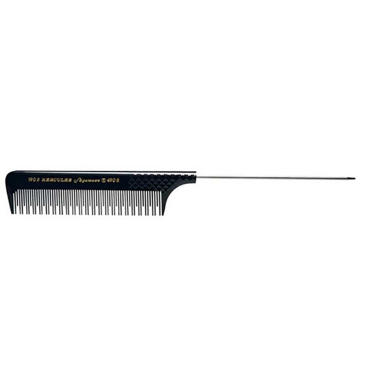 White Smoke Hercules  Stainless Tail Comb  Half Tooth Pattern  9