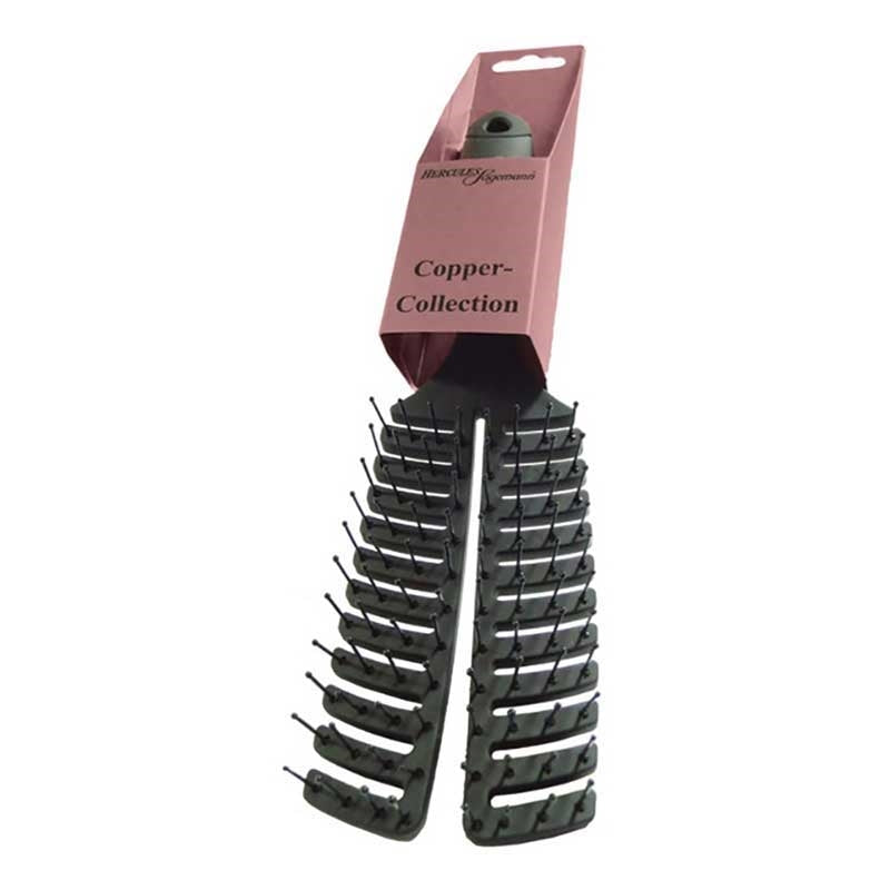 White Smoke Hercules  Curved Vent Brush Boar Bristles