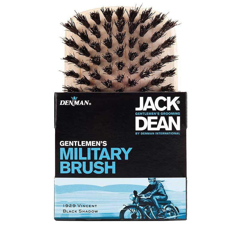 White Smoke Denman  Jack Dean Brushes  Military Brush