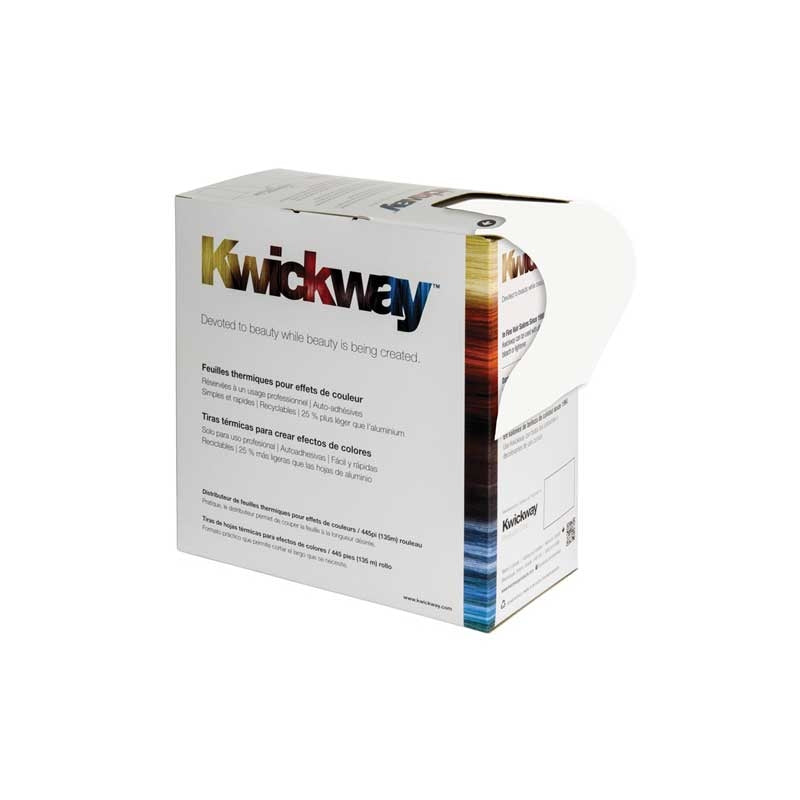 Light Gray Kwickway  Strips Roll Dispenser  445x3.75  #00070 White
