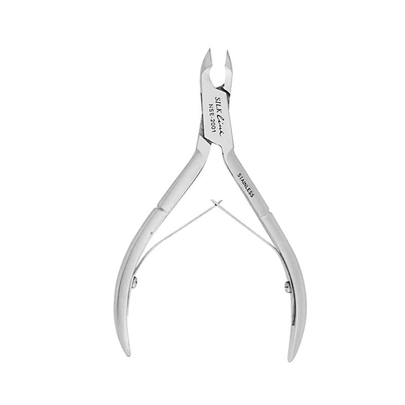White Smoke Silkline  Half Jaw Cuticle Nipper 5mm Blade  4in