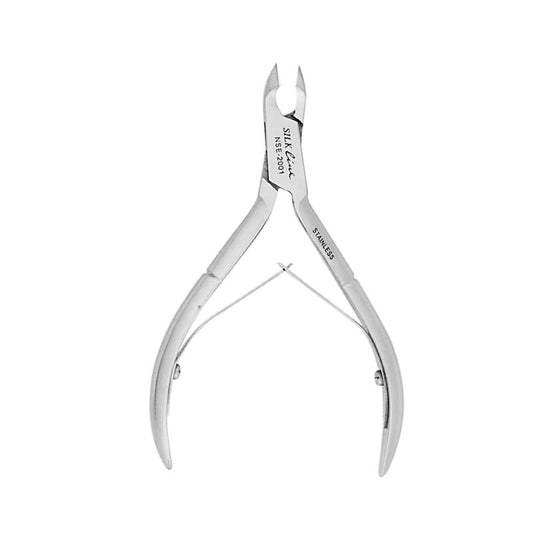 White Smoke Silkline  Half Jaw Cuticle Nipper 5mm Blade  4in