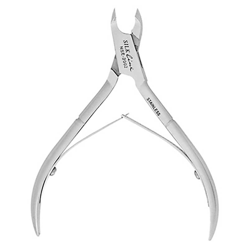 White Smoke Silkline  Quarter Jaw Cuticle Nipper  2.5mm Blade  4in