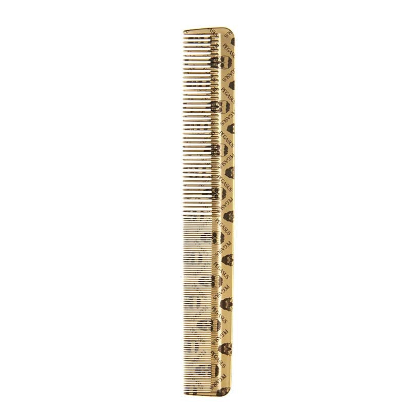 Gray Pegasus  Skelleto Gold Hard Rubber Cutting Comb  8.3in