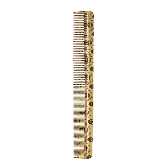 Gray Pegasus  Skelleto Gold Hard Rubber Cutting Comb  8.3in