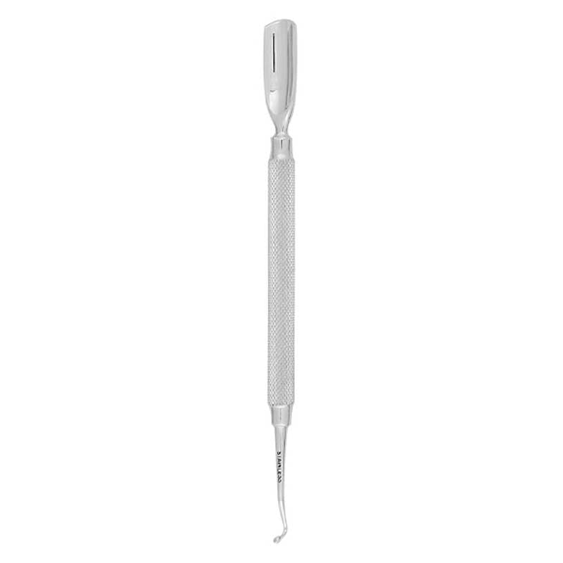 Gray Silkline  S/S Cuticle Pusher & Spoon Nail Cleaner