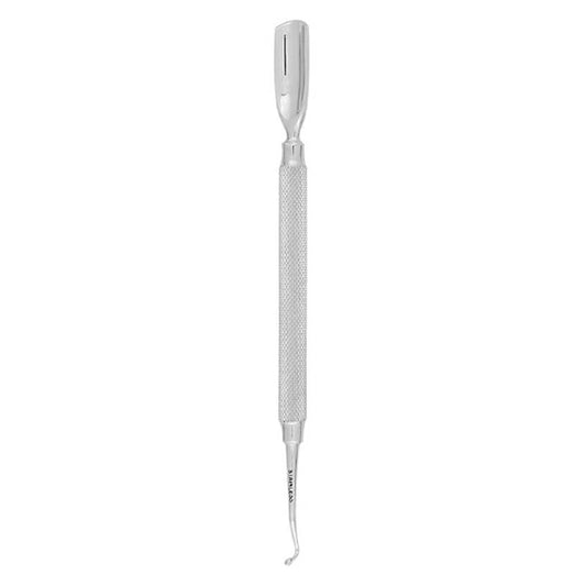 Gray Silkline  S/S Cuticle Pusher & Spoon Nail Cleaner