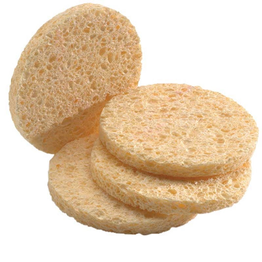 White Smoke Silkine  Natural Cellulose Sponges  12pc