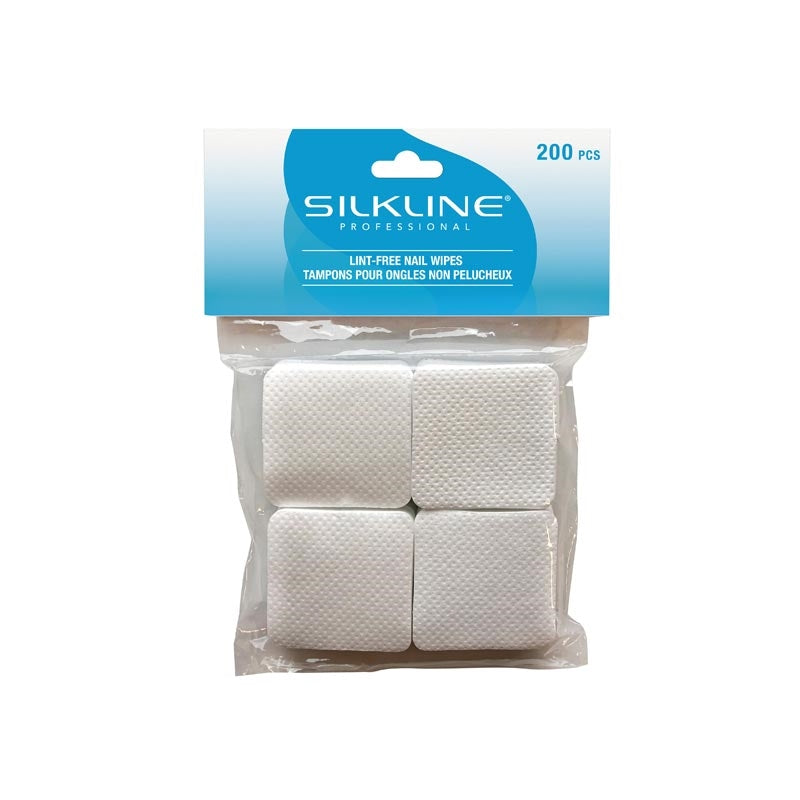 White Smoke Silkline  LintFree Nail Wipes 2x2  200/bag