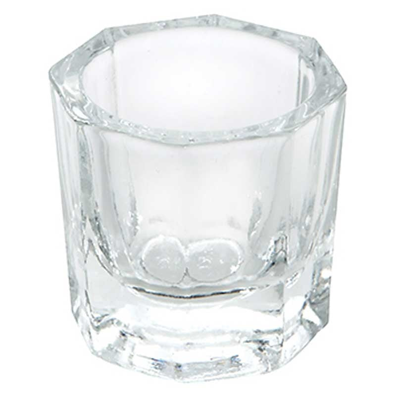 White Smoke Dannyco  Glass Mixing Dish  Eyebrow/Lash