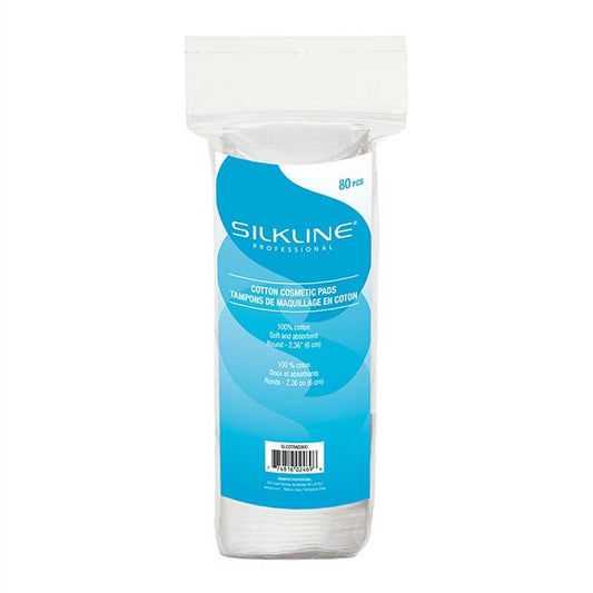 White Smoke Silkline  Round Cosmetic Cotton Pads  80/bag