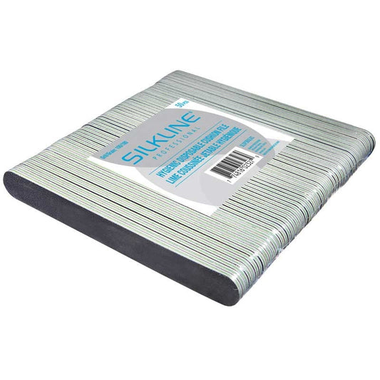 White Smoke Silkline  Disposable Nail File  100/180Gr  Green  50/pack
