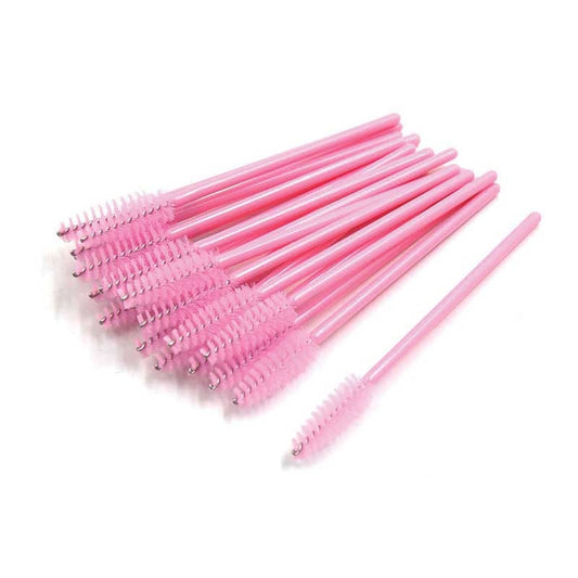 White Smoke Silkline  Disposable Mascara Applicators  Pink