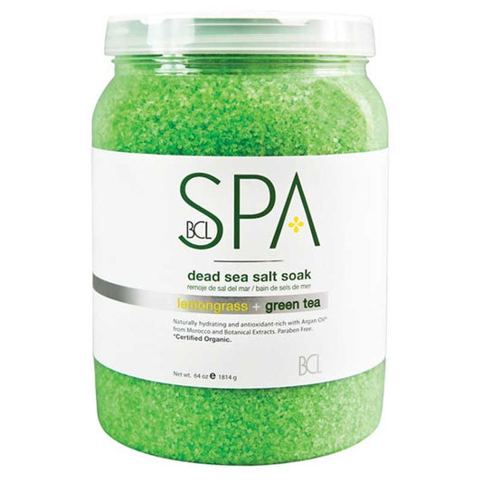 White Smoke BCL Spa  Lemongrass Green Tea Salt Soak  64oz